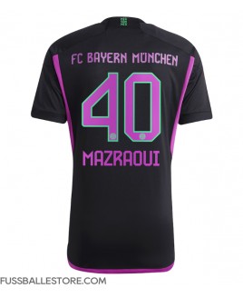 Günstige Bayern Munich Noussair Mazraoui #40 Auswärtstrikot 2023-24 Kurzarm